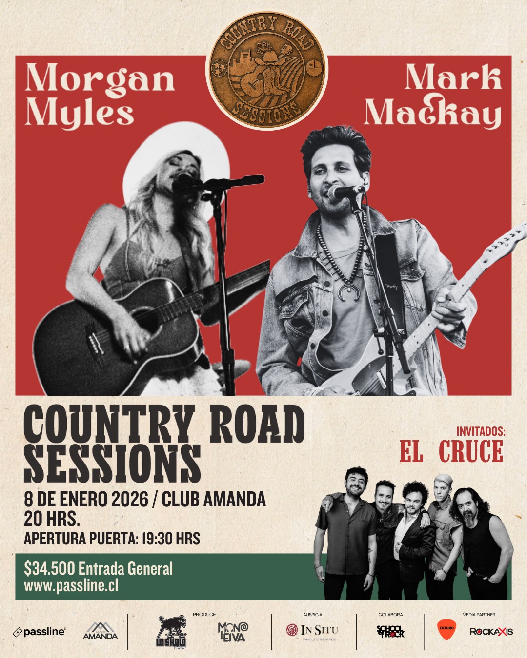 Generando lazos entre Nashville, Tennessee y Chile: Se viene el debut de Country Road Sessions